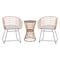 Flash Furniture 3PC Natural Rattan Rope Bistro Set with Side Table TW-VN01516-NAT-LGY-GG - alternate 9